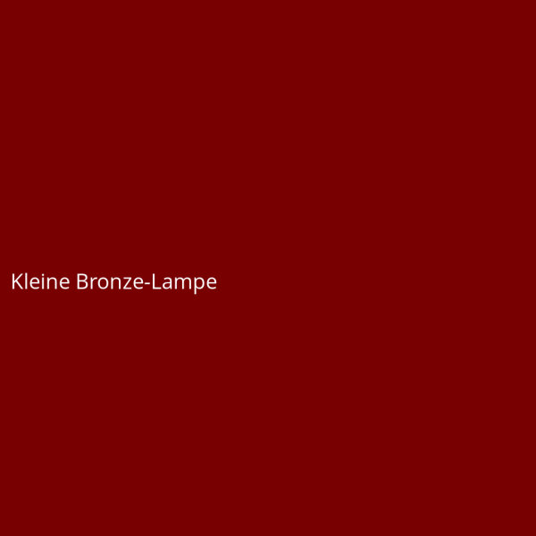 Kleine Bronze-Lampe