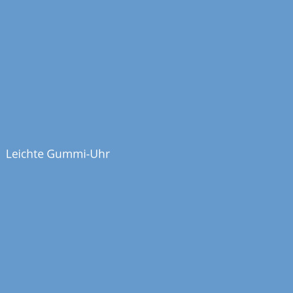 Leichte Gummi-Uhr