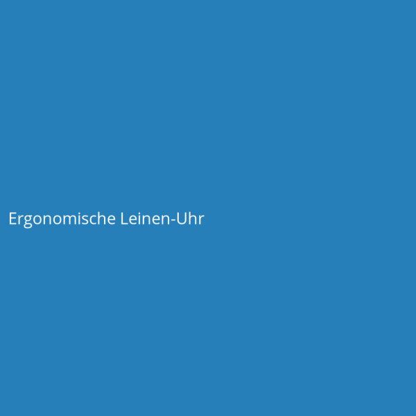 Ergonomische Leinen-Uhr