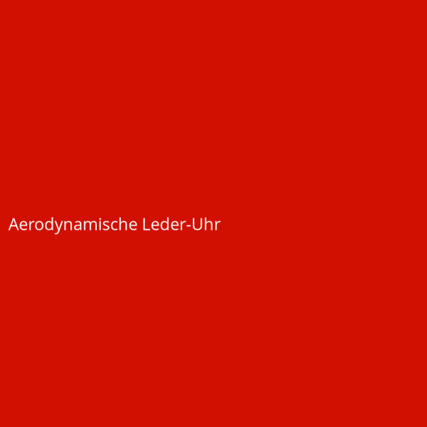 Aerodynamische Leder-Uhr